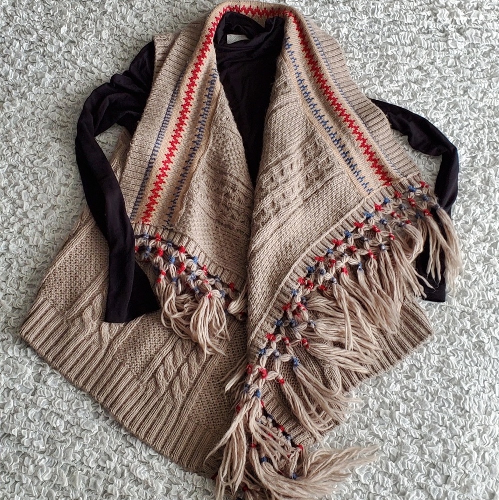 SLEEVELESS CARDIGAN - SWEATER